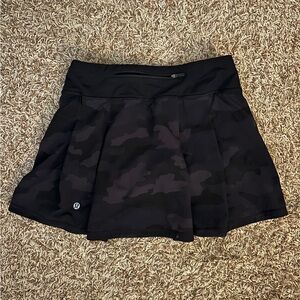 Lululemon Black Camouflage Women's Pace Skirt